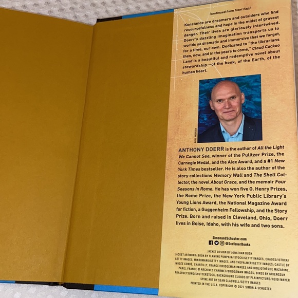 CLOUD CUCKOO LAND A Novel by Anthony Doerr Pulitzer Prize Winner Hardback Book - Picture 5 of 7